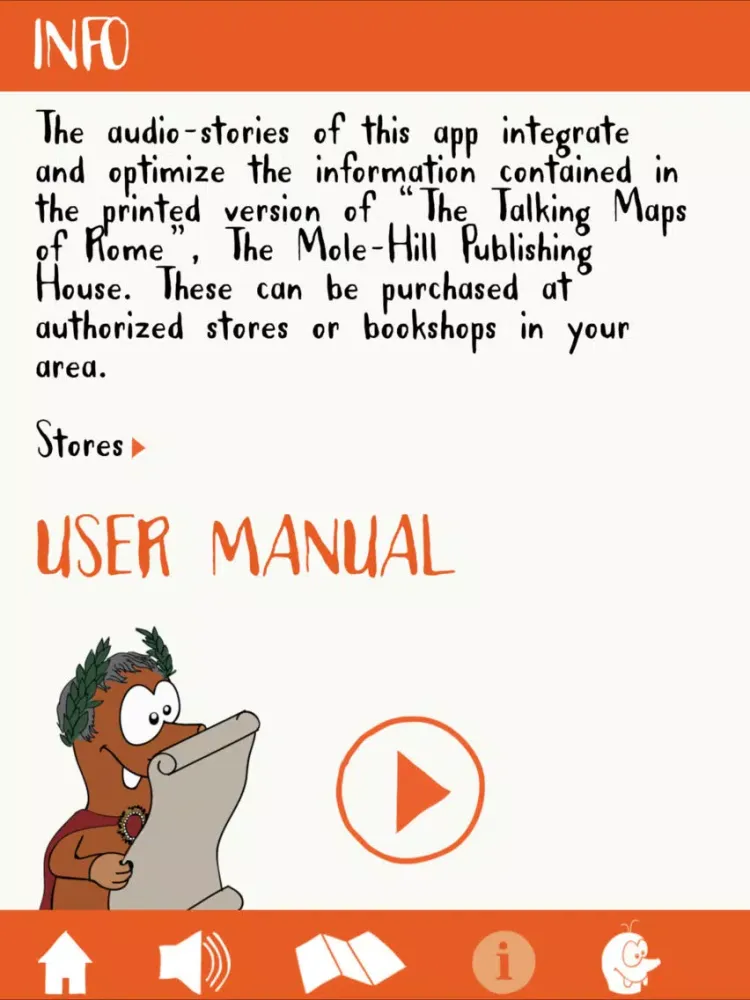 Tangkapan layar The Talking mApp of Rome iPad 