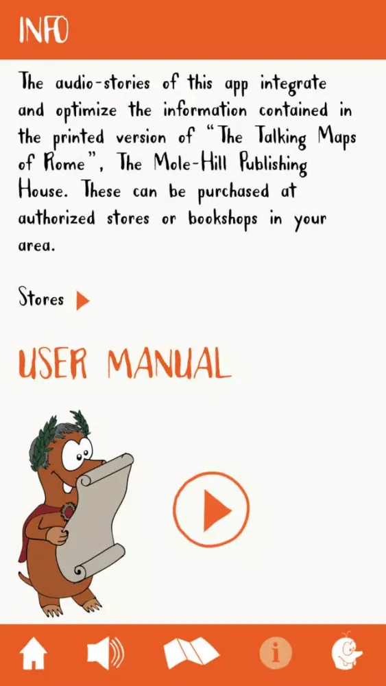 Tangkapan layar The Talking mApp of Rome