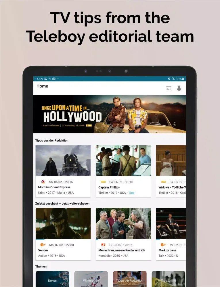 Teleboy TV Screenshots