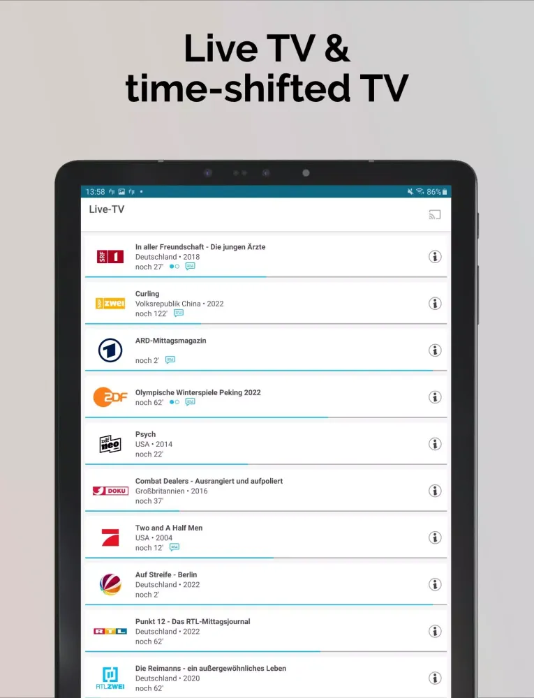 Teleboy TV Screenshots