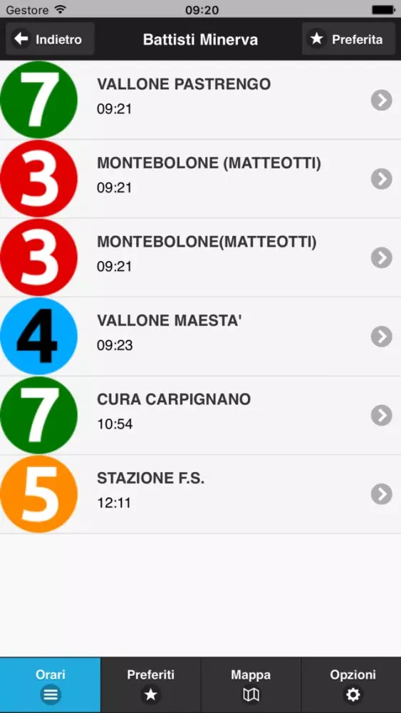 Captures d'écran de Line Pavia Bus Sapiens
