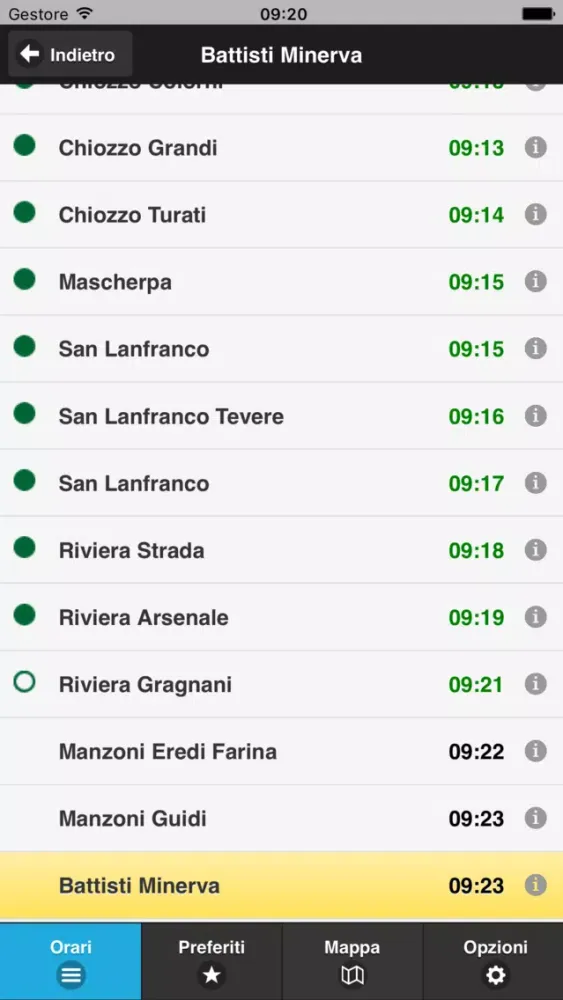 Captures d'écran de Line Pavia Bus Sapiens