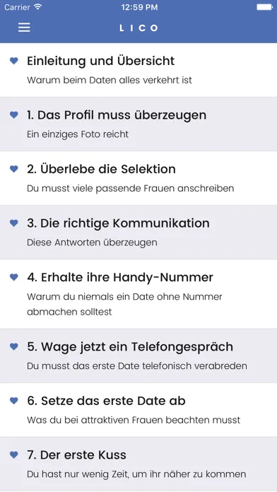 Capturas de pantalla de Lico - Der LiebesCoach fürs Internet Dating