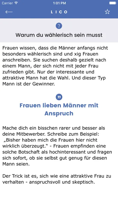 Capturas de pantalla de Lico - Der LiebesCoach fürs Internet Dating