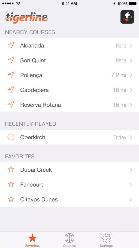 Tigerline - Golf GPS Watch Rangefinder Screenshots