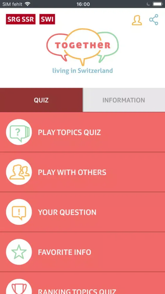 Captures d'écran de together - life in Switzerland