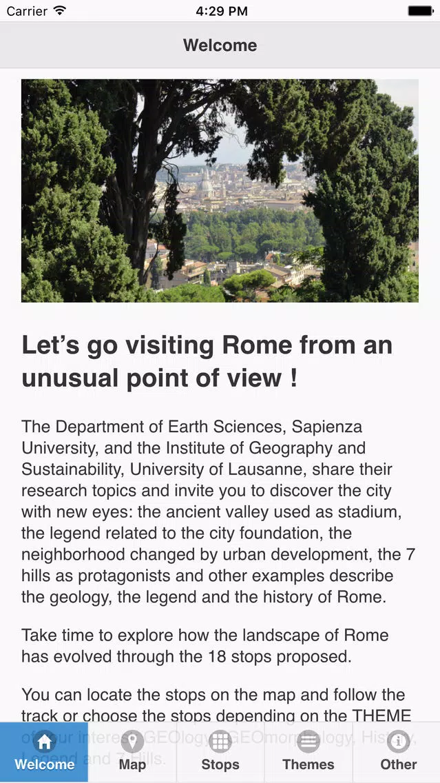 Zrzuty ekranu GeoGuide Rome