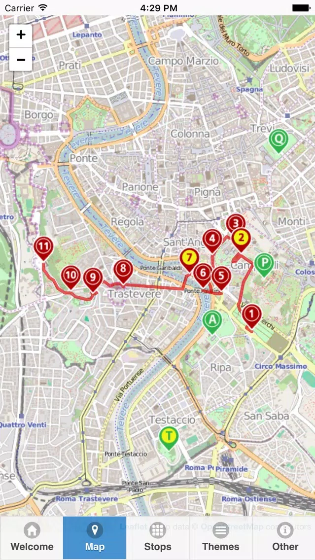 Zrzuty ekranu GeoGuide Rome