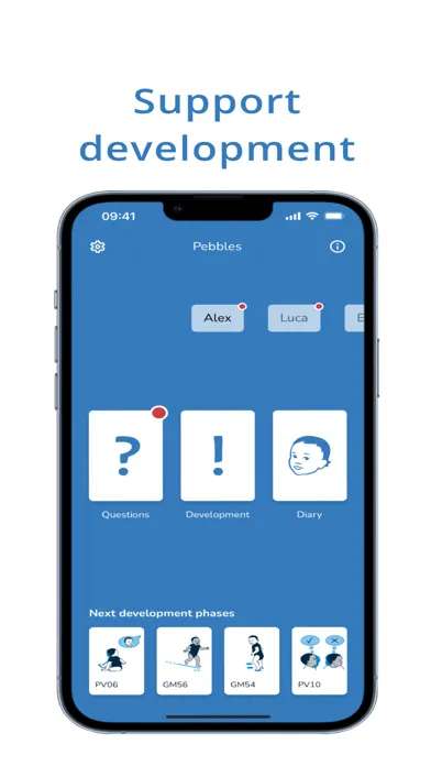 Pebbles App Screenshots
