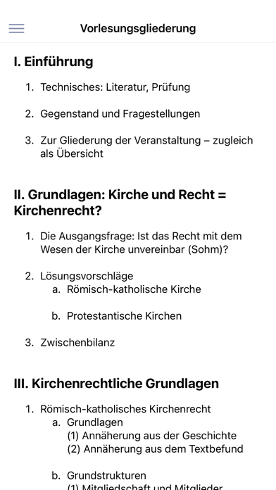 Legal History Screenshots