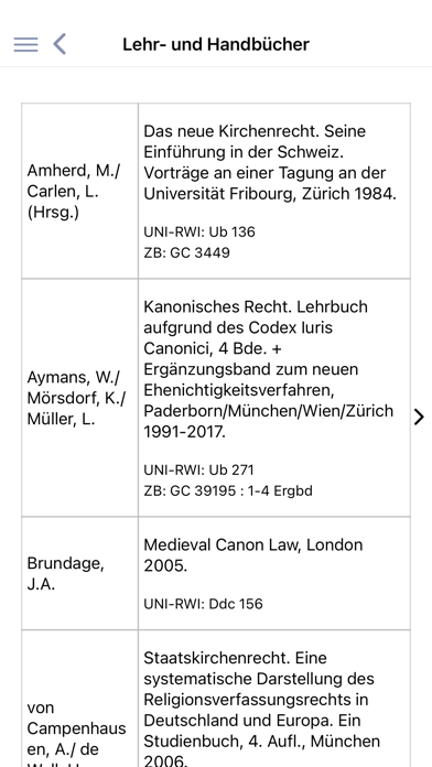 Legal History Screenshots