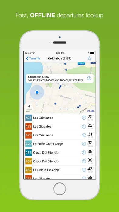 Ảnh chụp màn hình của Tenerife Public Transport