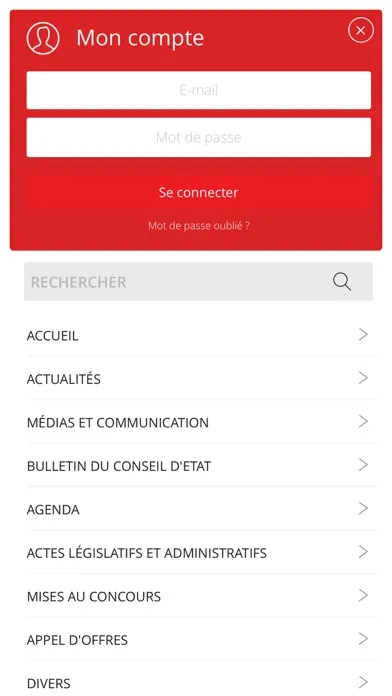 Capturas de pantalla de Bulletin officiel Valais