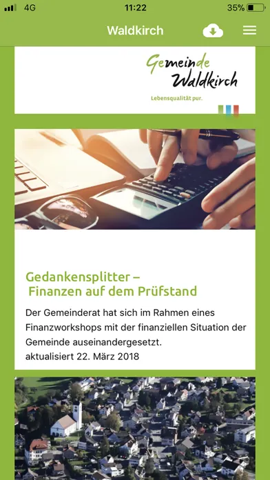 Waldkirch Mitteilungen سکرین شاٹس