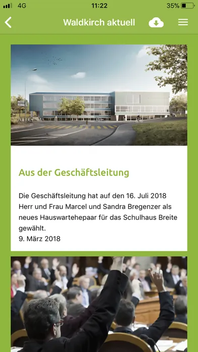 Waldkirch Mitteilungen سکرین شاٹس