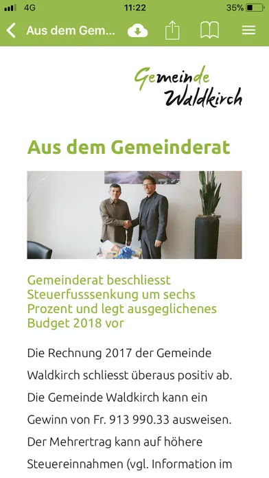 Waldkirch Mitteilungen سکرین شاٹس