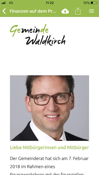 Waldkirch Mitteilungen سکرین شاٹس