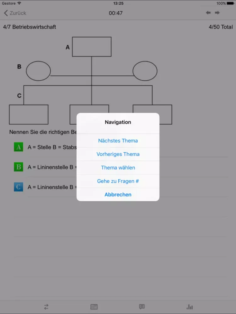 MarKom Zulassungsprüfung Student Edition iPad 应用截图
