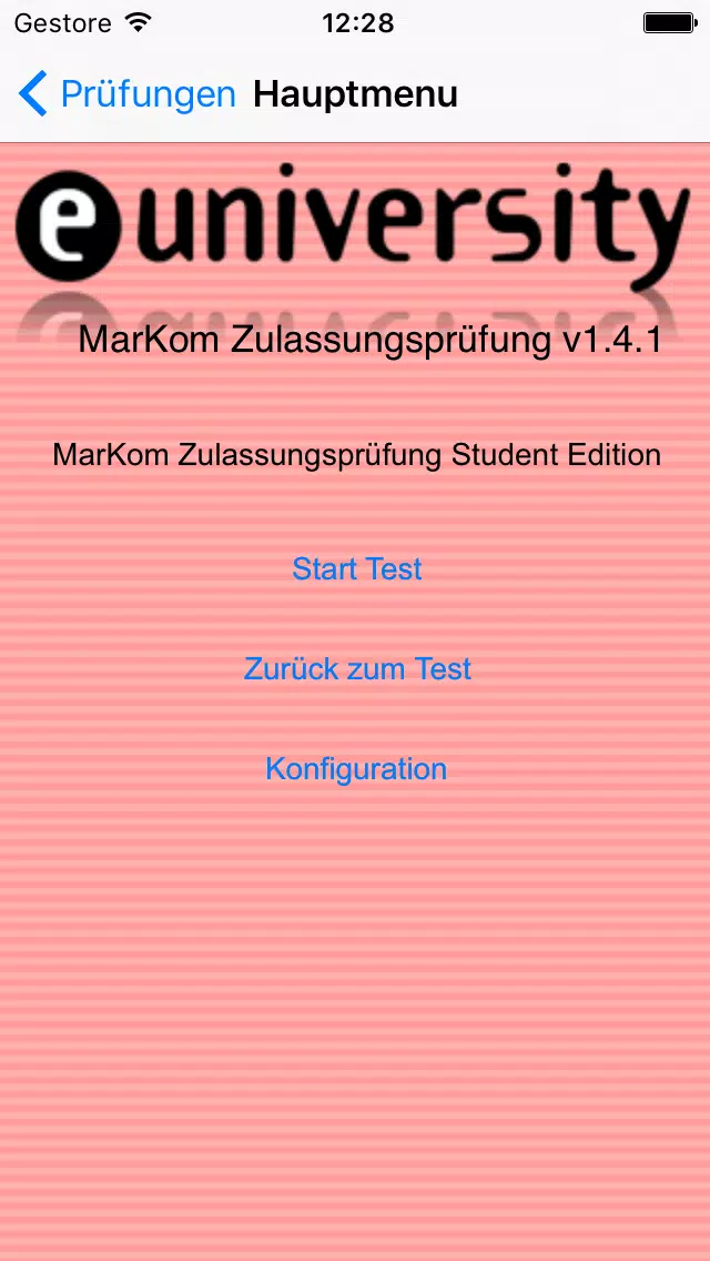 Tangkapan layar MarKom Zulassungsprüfung Student Edition