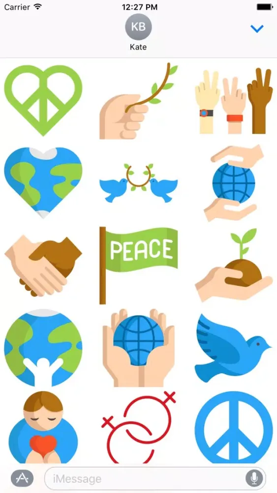 Peace Flatstickers Screenshots