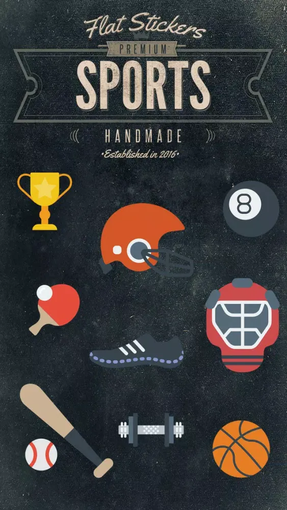 Sports Flatstickers应用截图