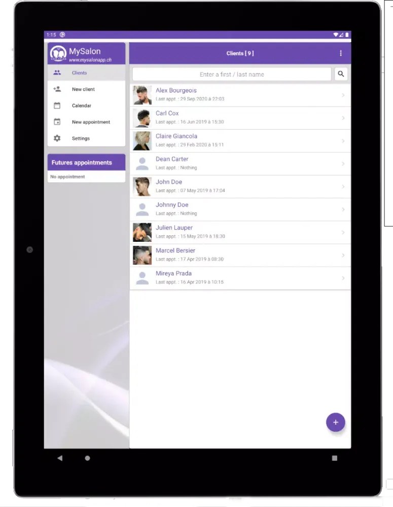 MySalon स्क्रीनशॉट