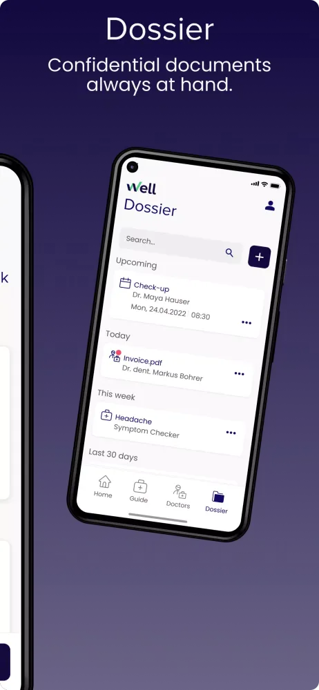 Tangkapan layar Well. Your health – digitally