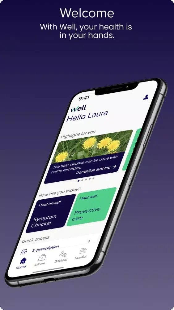 Well. Your health – digitally Ekran Görüntüleri