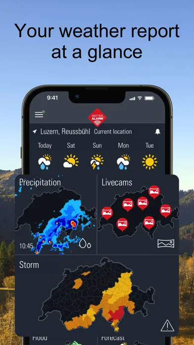 Weather Alarm: Switzerland 스크린샷
