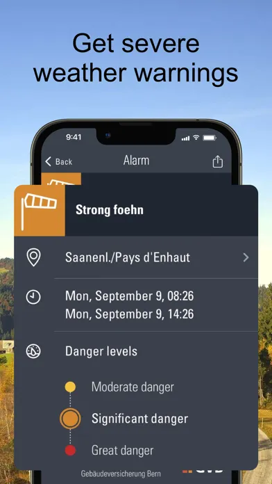 Weather Alarm: Switzerland 스크린샷