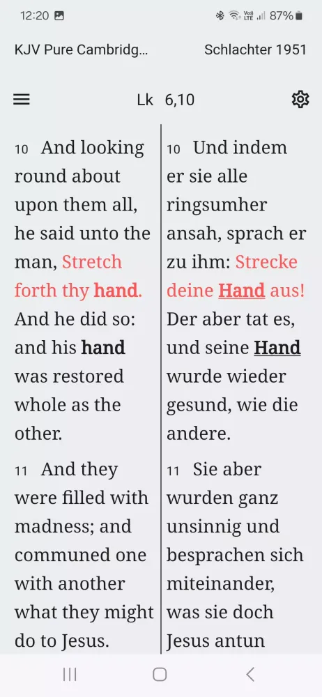 Zrzuty ekranu Pax Bible