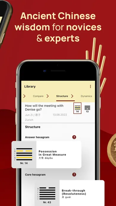 Tangkapan layar I Ching - Yi Jing Library