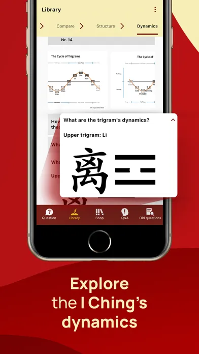 Tangkapan layar I Ching - Yi Jing Library