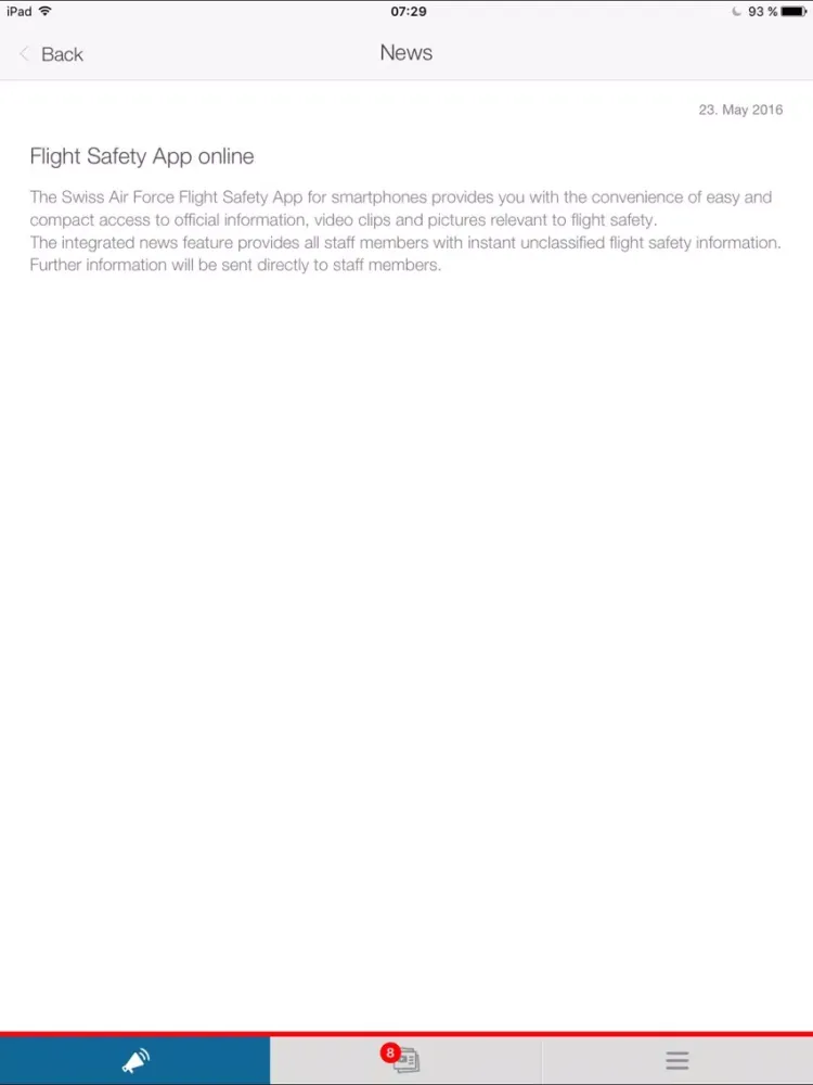 Flight Safety Swiss Air Force iPad 应用截图