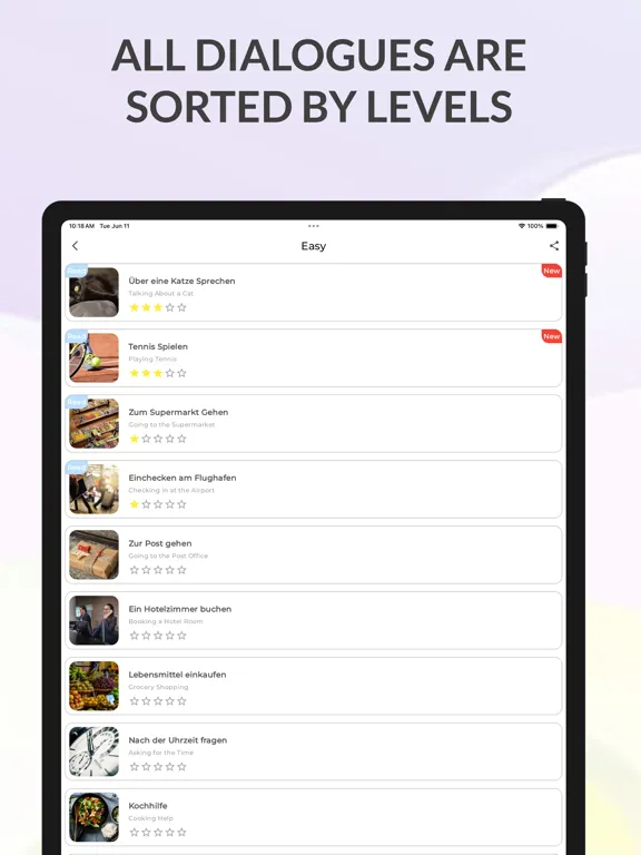 Learn German Conversations iPad スクリーンショット