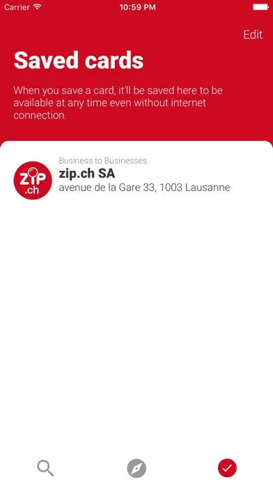 Screenshot di ZIP.ch