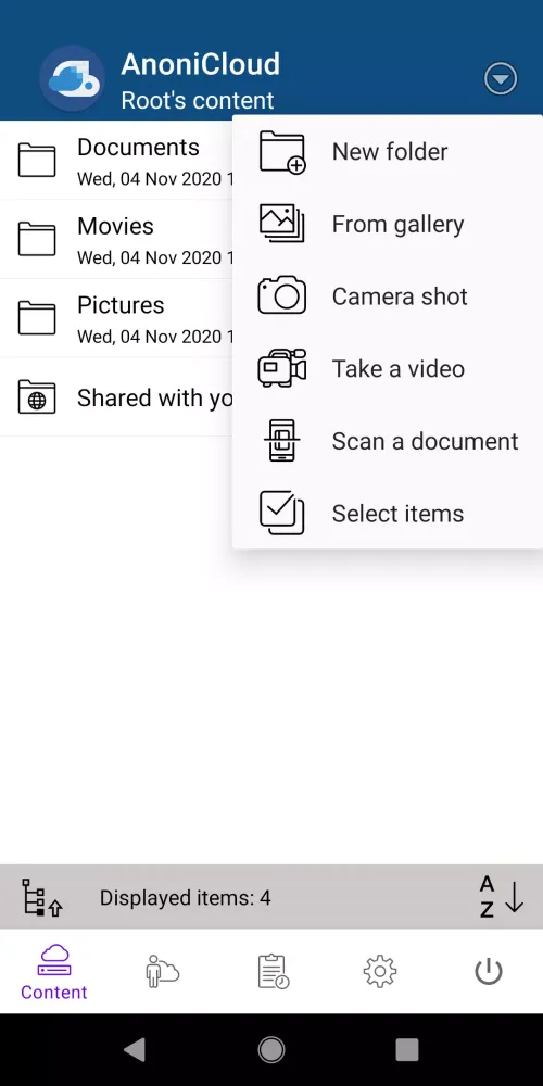 AnoniCloud Screenshots
