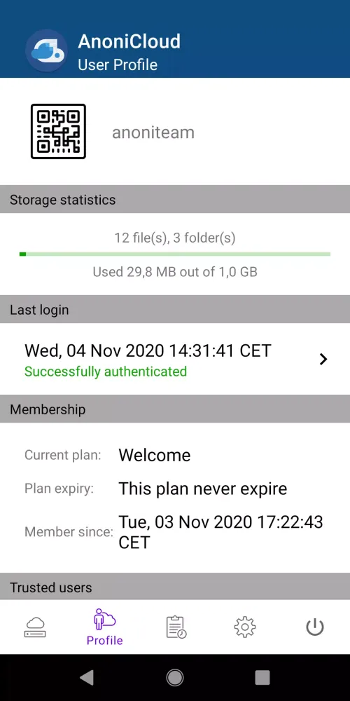 AnoniCloud Screenshots