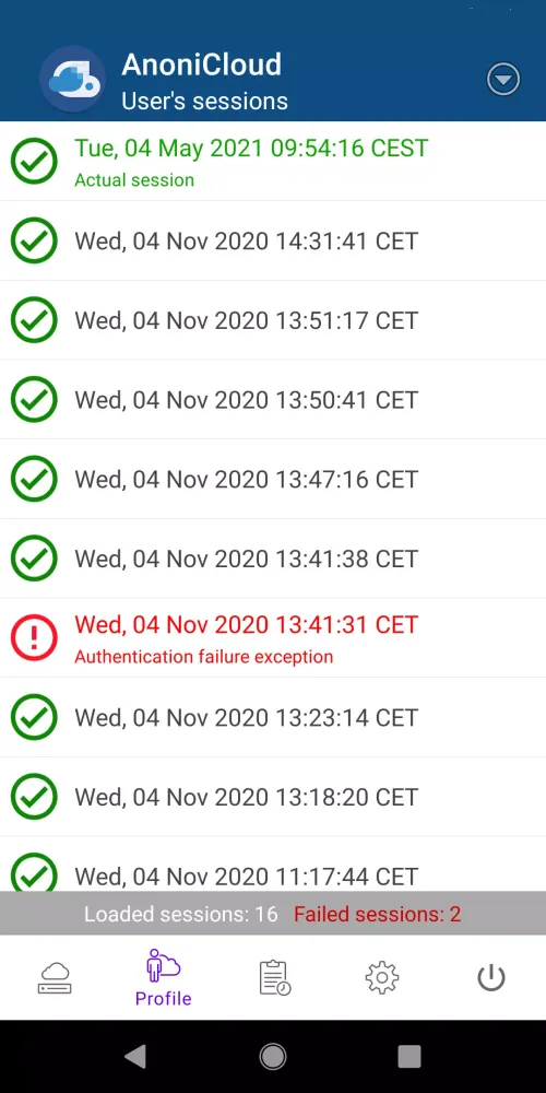 AnoniCloud Screenshots