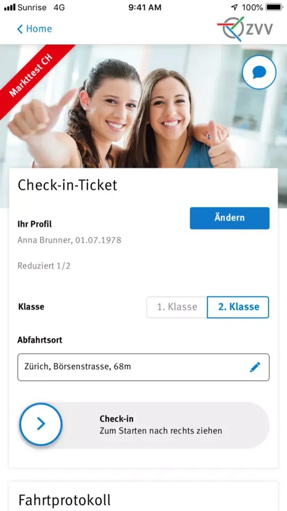 ZVV-Tickets Screenshots
