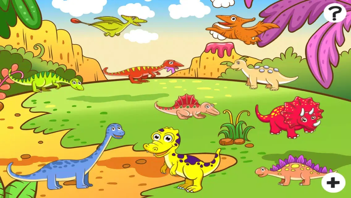 Tangkapan skrin 123 Count-ing With Dino-saurs: Learn-ing To Count To Ten. My Kid-s & Baby First Number-s