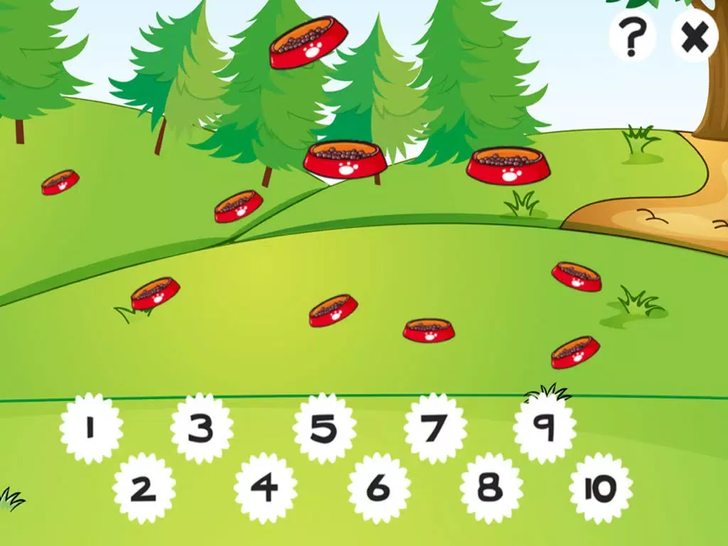 123 Count-ing Number-s Kids Game-s: Free Play-ing & Brain Training With Dogs iPad  Screenshots