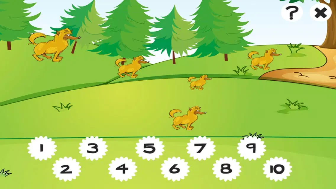 123 Count-ing Number-s Kids Game-s: Free Play-ing & Brain Training With Dogs Screenshots
