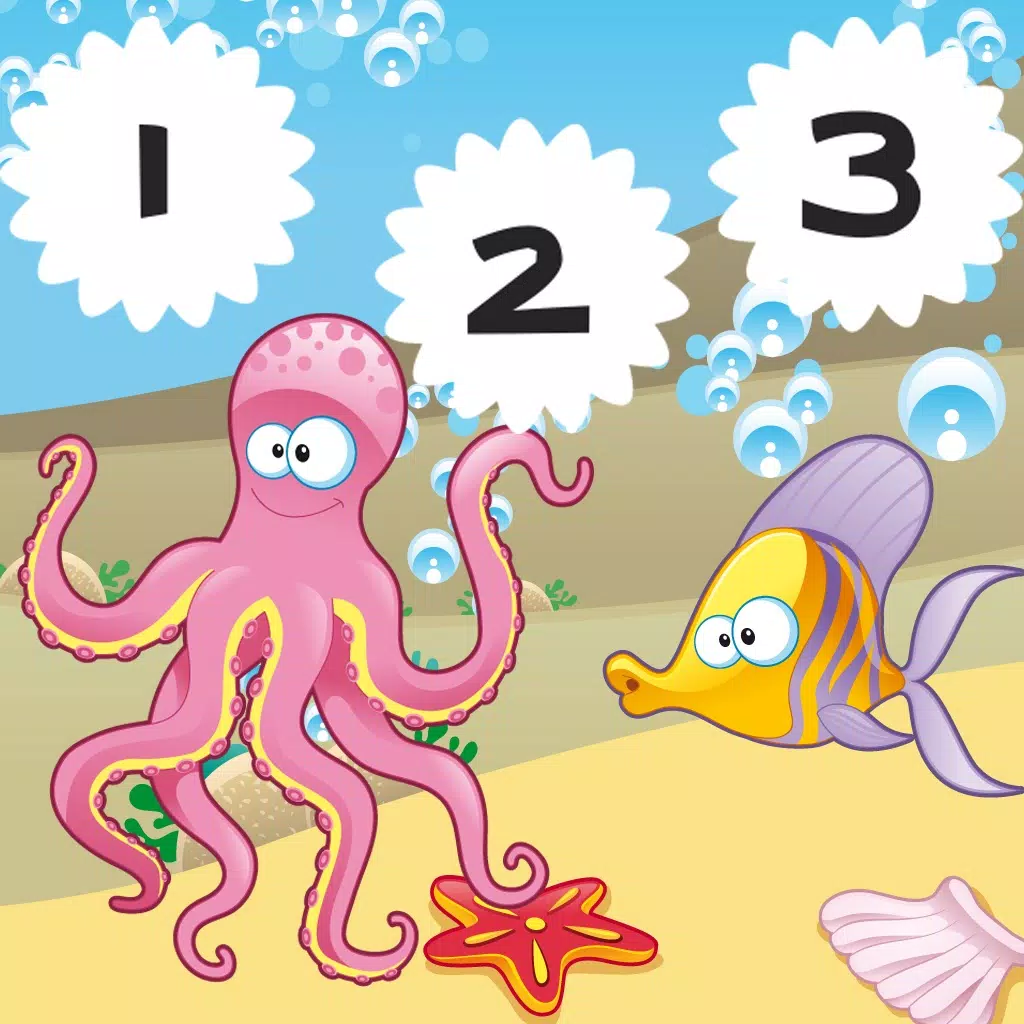 123 Counting Games For Kids With Open Sea animals