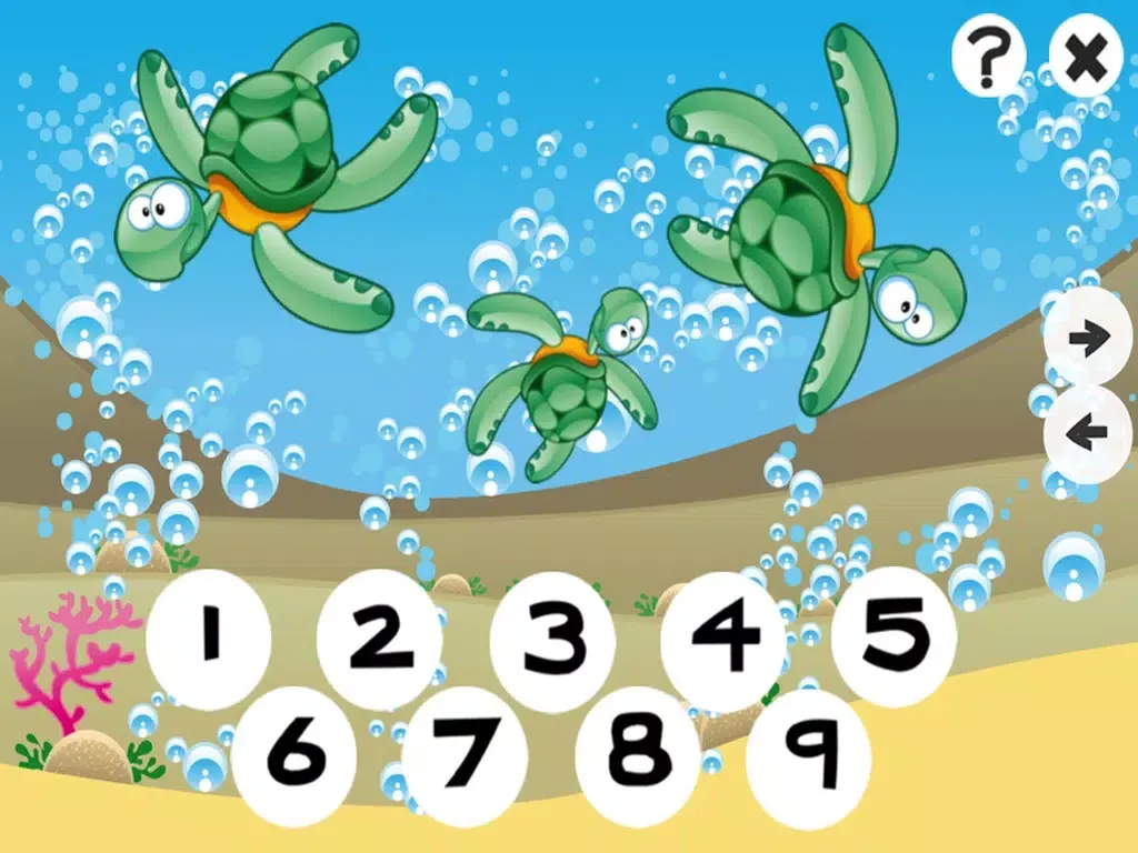 123 Counting Games For Kids With Open Sea animals iPad  Screenshots