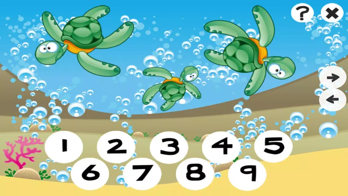 123 Counting Games For Kids With Open Sea animals Screenshots