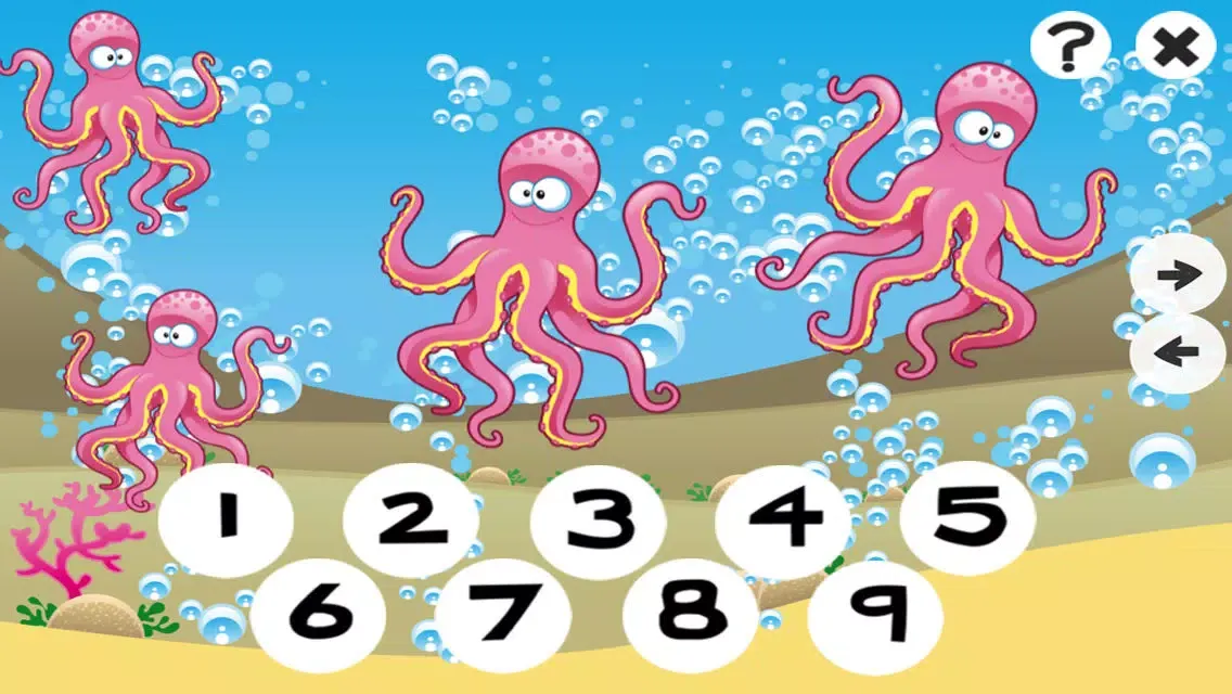123 Counting Games For Kids With Open Sea animals Screenshots