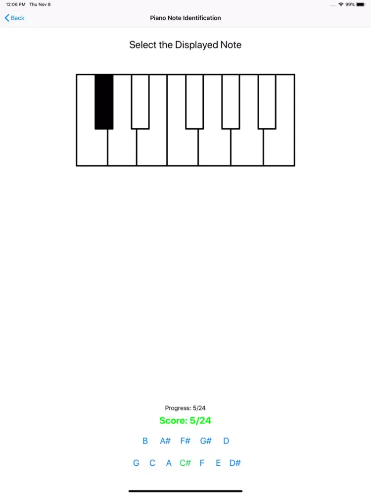 Ảnh chụp màn hình của Music Theory Retention iPad 