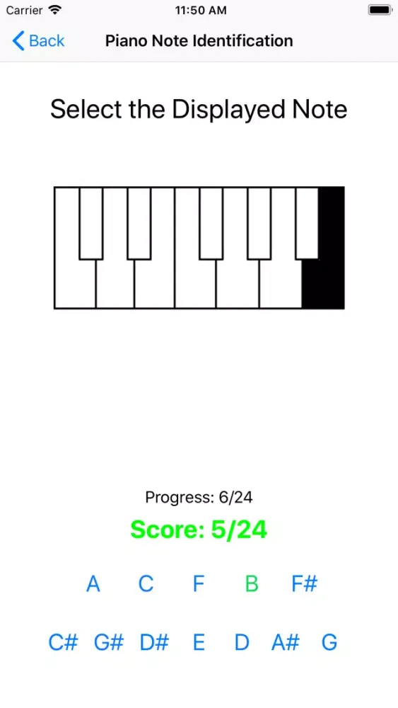 Ảnh chụp màn hình của Music Theory Retention