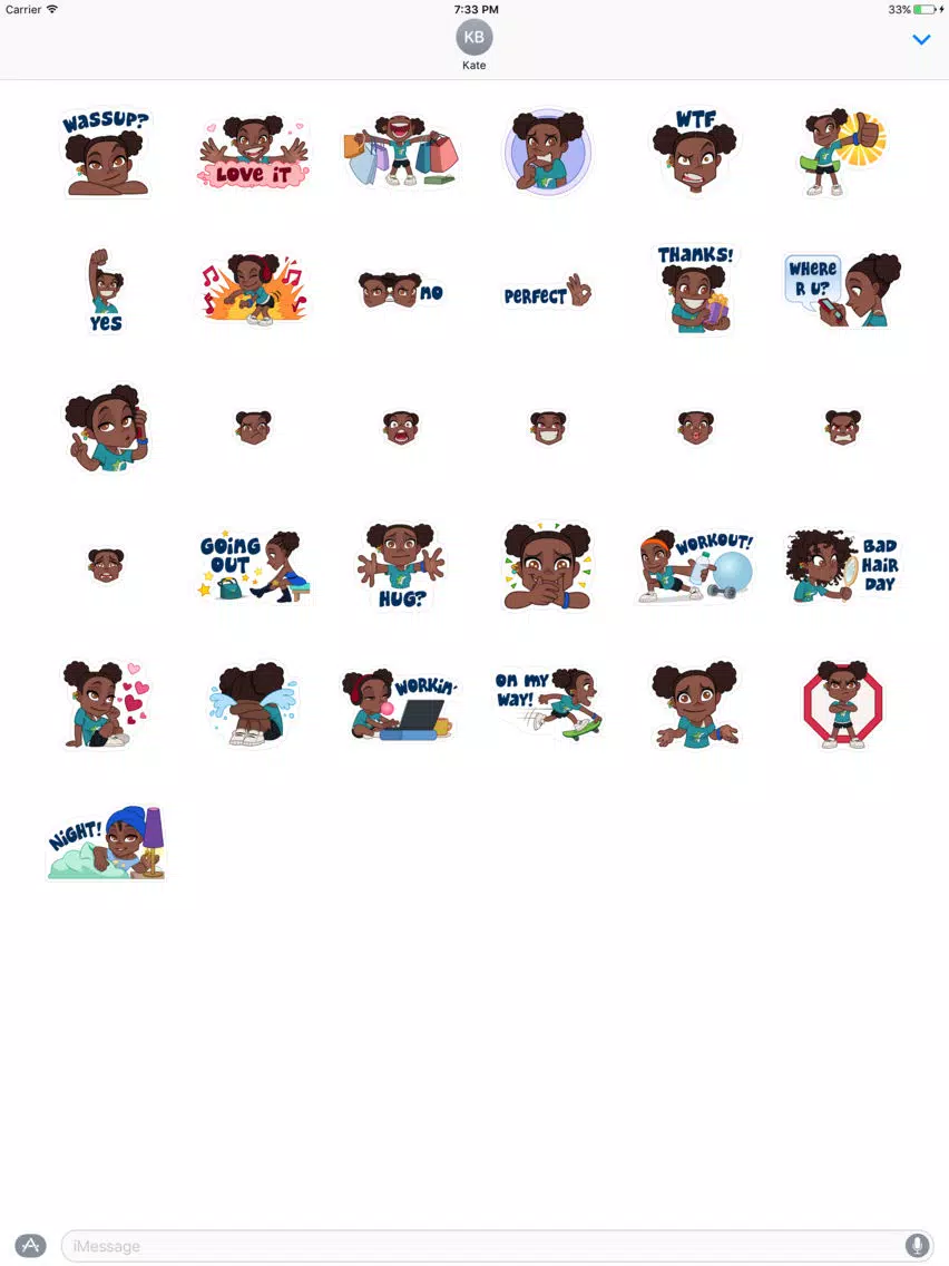 Becky Stickers iPad  스크린샷